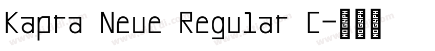 Kapra Neue Regular C字体转换